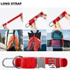 Elastic Jacket Gripper Travel Strap with D-Ring Hooks and Buckle,