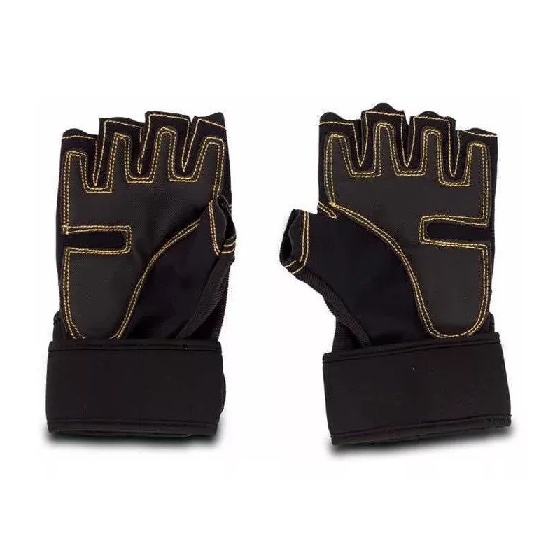 Techno Faja Tres Velcros + Vendas Rodillas + Guantes Gym