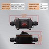 Guuzi IP67 Waterproof Inline Cord Switch DPST AC 20A-125V, 16A-250V,