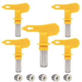 Jewboer 5 Pieces Airless Paint Sprayer Tips for Airless Sprayer, 515 Spray Tip Nozzle