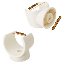 12 Pack PVC Pipe Clamps - Heavy-U-Shaped PEX Pipe Fasteners, Durable Plastic Tube Clips for Secure and Easy Installation Ideal for Plumbing DIY Projects and Organizing (32mm)