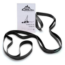Black Mountain Products Stretch Strap with Instructional Guide, Black