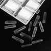 KOXXIAMOQ 240 Pcs Square Nail Tips, Clear Extra Long No