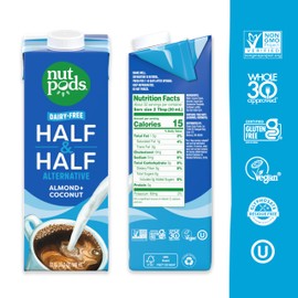 nutpods unsweetened Half & Half Dairy-Free Coffee Creamer