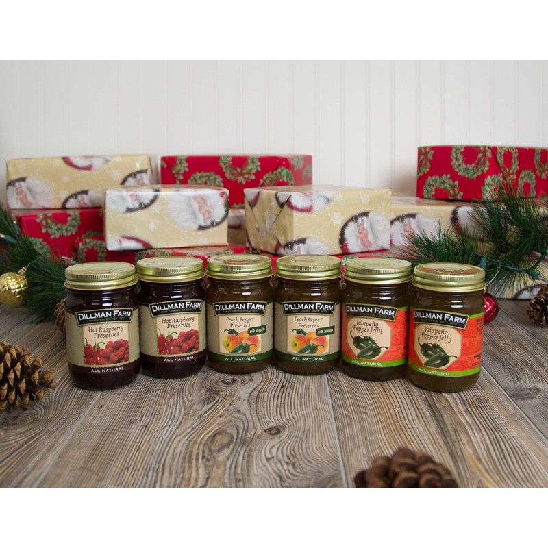 Dillman Farm 6 Piece Christmas Preserves with a Kick Variety