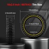 BANGTING 1PCS 60/70-6.5 Scooter Tire, 10x2.5 inch Tire Solid for