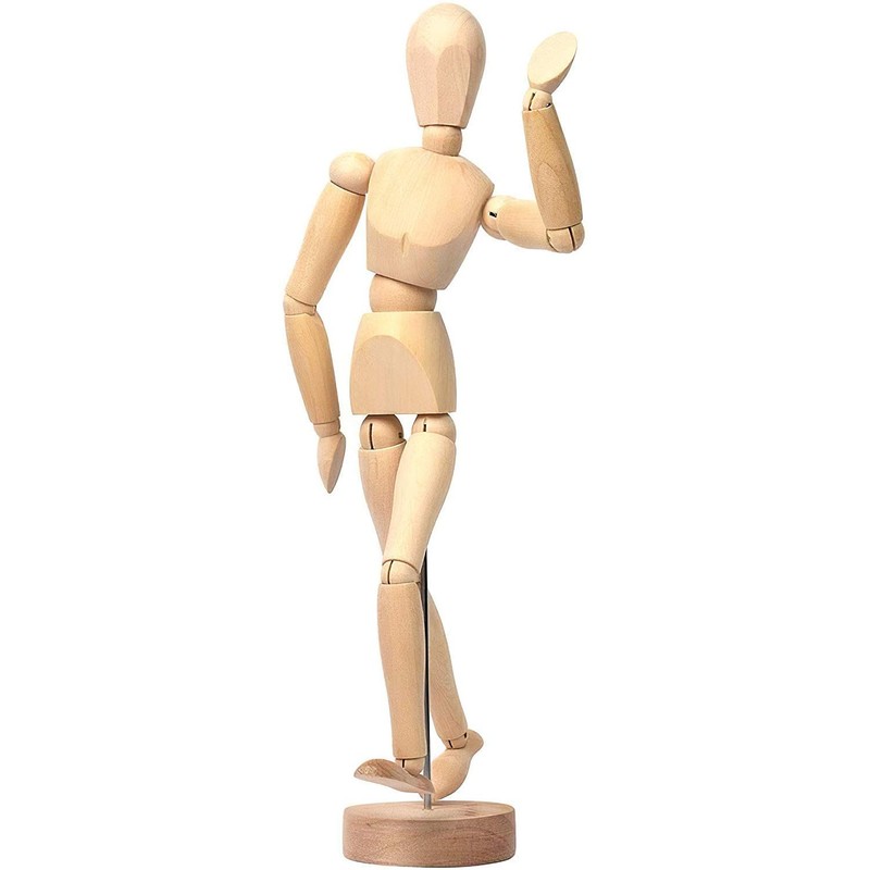 MONT MARTE Manikin Male 30cm - Body Doll, Wooden Puppet