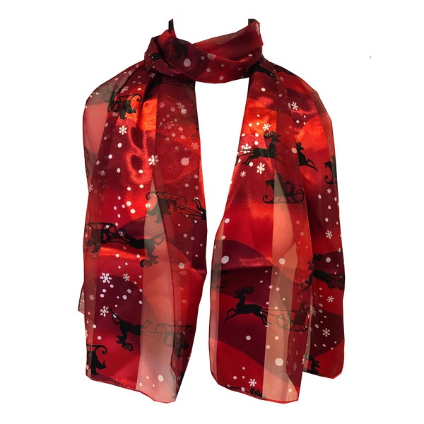 Pamper Yourself Now Red with Snowflakes and Santa on a
