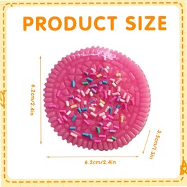 2 PCS Squishy Toys, Soft Squeeze Toy, Stress Relief Squeeze Toys, Fidget Toys, Pinch Toy Suitable for Stress Relief for Kids and Adults, Cute Soft Fidget Squishy Toys, Fufu Squishy Toys (Pink+purple)