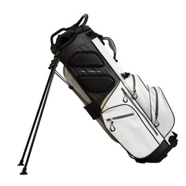 Club Champ Waterproof Stand Golf Bag, White/Black (JR989)