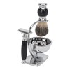 4 in 1 Soap Beard Brush Kits Brush Bowl Holder