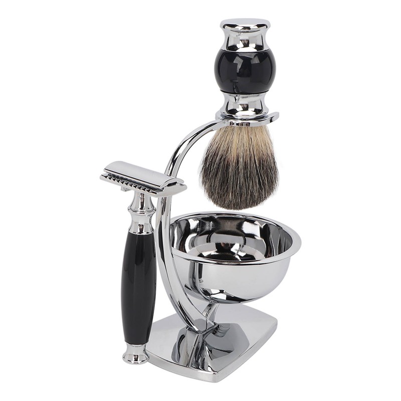4 in 1 Soap Beard Brush Kits Brush Bowl Holder
