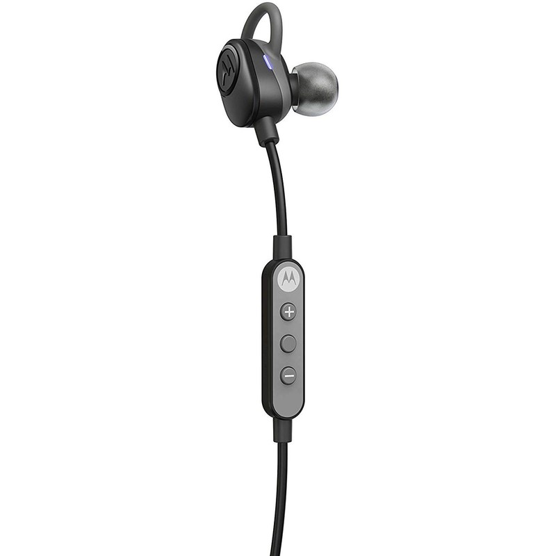 Motorola Verve Loop Sports Headphone - Black/Silver, with Alexa built-in