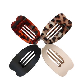 Flat Hair Clips for Women,4Pcs Matte Flat Claw Clips, Strong Styling Large Hair Clips for Thick Hair and Fine Hair, Strong Hold No Slip Grip Hair Claw Clips,French Duckbill Hair Clip