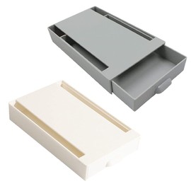 Pack of 2 Hidden Desk Organiser, Drawer Under Desk, Drawers Under Table, Drawer Organiser Under Desk for Stationery, Small Items