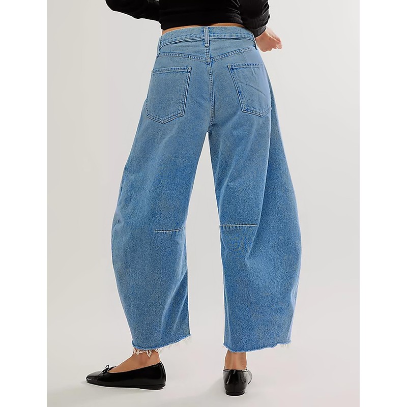 Barrel Jeans Women Casual Baggy Jeans for Women Trendy High