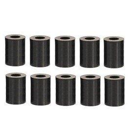 Spacer Sleeves for M8 Screws, Length 30 mm, Plastic, Black, Set of 10