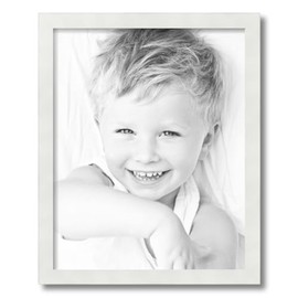 ArtToFrames 16x20 Inch White Picture Frame, This 1.25 Inch Custom MDF Poster Frame is White - Comes with Foam Backing 3/16 inch and Regular Acrylic (FBPLFRBW72074-16x20)