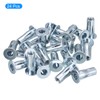 Awclub 5/16-18 Multi-Grip Rivet Nuts, 24pcs Pre-Bulbed Shank Flat Head