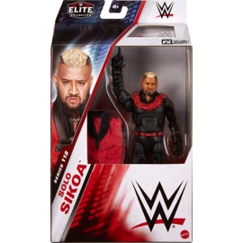 Mattel WWE Elite Action Figure & Accessories, Series #118, 6-inch Collectible Solo Sikoa with 25 Articulation Points & Swappable Hands