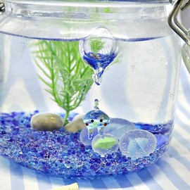 Forkart Cute Handmade Glasswork Floating Ball Craze Width: 0.8 inches (20 mm), Ball: 0.8 inches (20 mm)