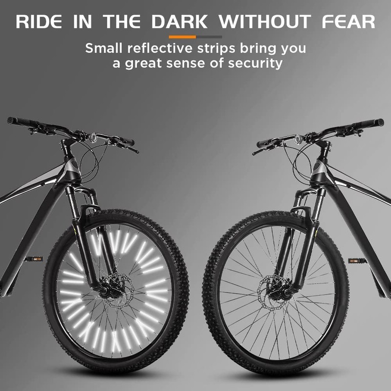 Cycling Reflectors, 96Pcs Bike Wheel Spoke Reflectors, Universal Bicycle Reflective