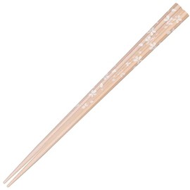 Sunlife H-06355 Chopsticks Dishwasher-Safe, Adult, Long, 8.9 inches (22.5 cm), Octagonal, Flower Cloth, Natural Wood, Pink, Made in Japan