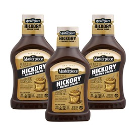 KC Masterpiece, Hickory Brown Sugar Barbecue Sauce, 18oz Bottle (Pack of 3)