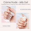 modelones Jelly Gel Nail Polish, 1 Pcs 3g Nude Color