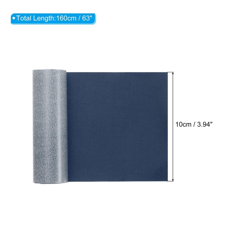 PATIKIL Nylon Fabric Patches Roll, Navy, 63x4 Inch, Waterproof, Iron-on,
