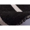 Liora Manne Sorrento Pinstripe Black Reversible Lightweight Rug, 2' X