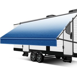 Bsteciar Upgraded RV Awning Fabric Replacement,Heavy Duty 18.5oz Vinyl Camper Awning Replacement-Universal Outdoor Canopy for Camper, Trailer and Motorhome