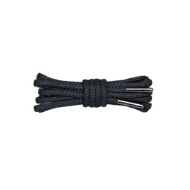 WorkerWalker Round Shoe Boot Laces, Unbreakable Indestructible Fire Abrasion Cur Resistant and Flame Retardant, Made of Kevlar Para Aramid Fibre, XTR Laces PRO, 1 pair (91 - Black / 110 cm - 43 inch)