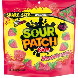 SOUR PATCH KIDS Soft & Chewy Candy, Share Size, 12 oz - Strawberry