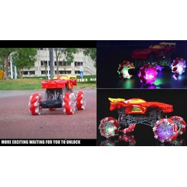 Remote Control Car 4WD RC Drift Car 1:16 Scale High-Speed 360 Degree Rotating Drift RC Stunt Cars with Cool Lights Gifts for Boys Girls Kids
