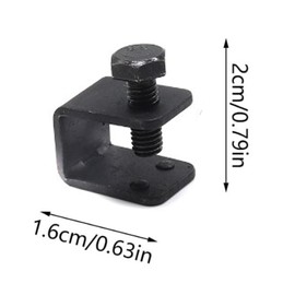 Aiyraa 8Pcs Universal Mud Flap U Clamp Set – Durable Fender Snaps and Nut Screws for Easy Installation – No Drilling Required – Ideal for Cars and Trucks – Reliable Clips for Mud Guards