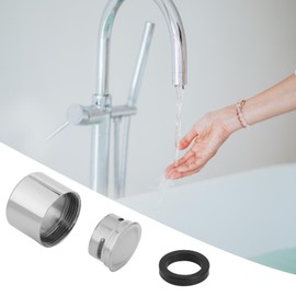 Pack of 8 Aerator M22, Wasserhansip, M22 Tap Strainer Attachment Insert, Filter Chrome-Plated Tap Bubbler for Bathroom, Kitchen (22 mm Internal Thread)