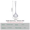 Boundless Voyage Titanium Ladle Deep Soup Spoon, Stirring & Serving