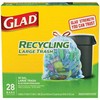 Glad Recycling 30 gal. Trash Bags Drawstring 28 pk