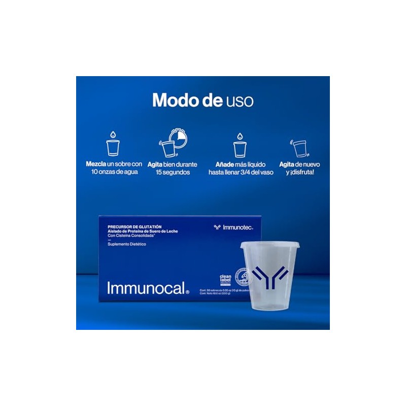 Immunocal Original, Precursor de Glutatin Aislado de Protena de Suero