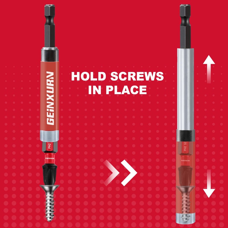 Geinxurn 5Pieces Drive Guide with Self Retracting Sleeve,3.2”/4.7” Mixed Length