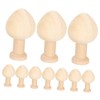 Operitacx 1set Easter Wooden Happy Mini Christmas Tree Decorations Party