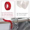 panthra 32.8 Feet Curtain Rod Tape Glide Clear, 2Pcs Glide