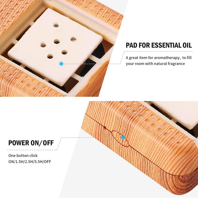Weljoy Wood Grain Portable Diffuser for Essential Oils – Car