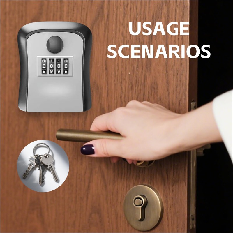 Pack of 2 Key Safe with Number Code Key Safe