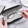 MoKo Double Eyeglass Case, Contact Lens Case with Mirror Tweezers