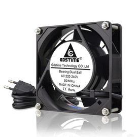 GDSTIME 230 V Fan 220 V 92 mm AC 92 x 25 mm 240 V Dual Ball Bearing Axial Cooling Fan Brushless Fan
