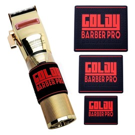Goldy Professional Barber Clipper Grip 3 PCS, Grip Bands, Non Slip and Heat Resistant Clipper Bands (Red)