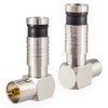 Right Angle Plug Set 2 x Male & 2 x