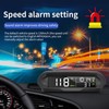 Smart HUD Display Digital Solar Charged Displays Time Temp Over